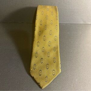 Vintage Superba Mad Men 100% Dacron Polyester Olive Tie 1950’s Geometric